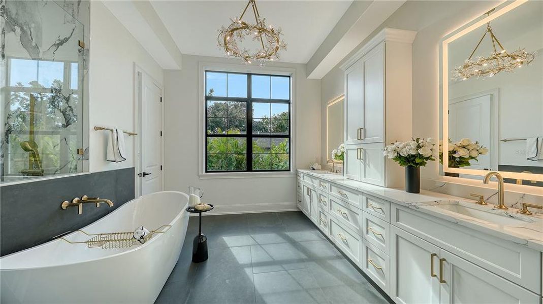 Furnished interior view inside a new home in , Sarasota (Image 10).