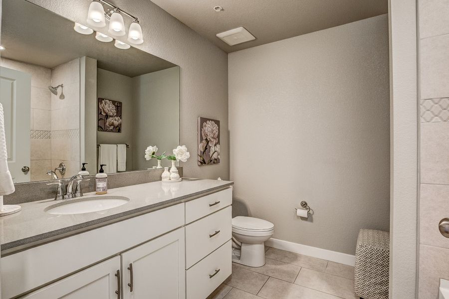 Representative furnished interior of a home built from the The Cascade by Landmark Homes in The Lakes at Centerra, Loveland (Image 17). Representative furnished interior of a home built from the The Cascade by Landmark Homes in The Lakes at Centerra, Loveland (Image 17).