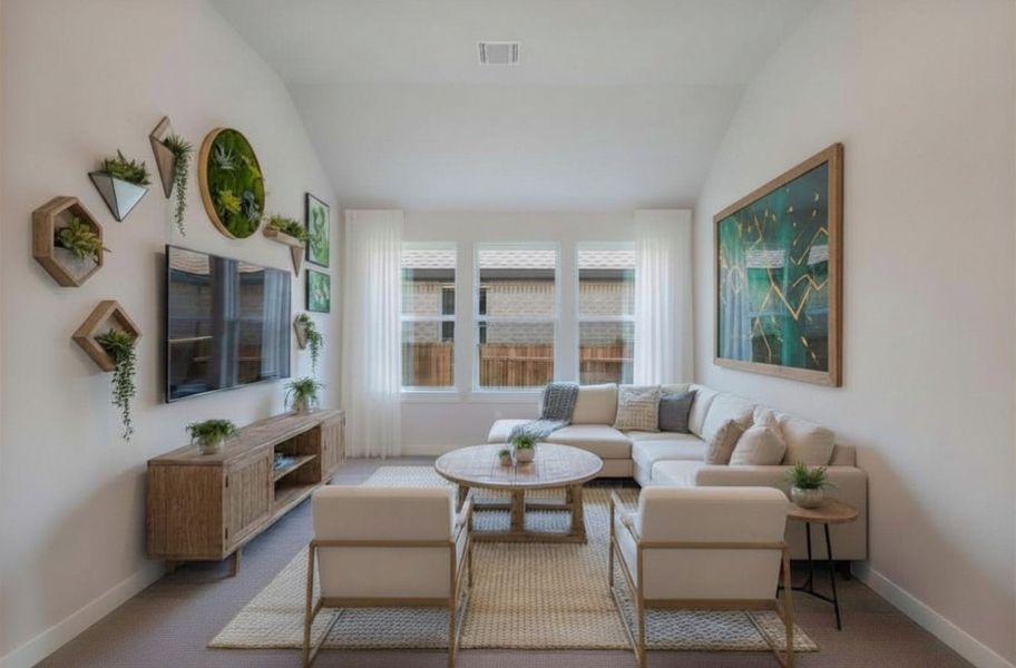 Furnished interior view inside a new home in Veramendi, New Braunfels (Image 8).