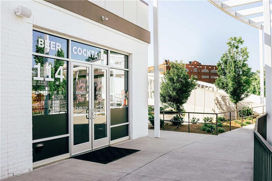 Exterior details and patio area of a home in Millstone at Mundy Mill, Gainesville (Image 4).