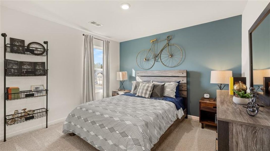 Furnished interior view inside a new home in Poplar Preserve, Newnan (Image 26). Furnished interior view inside a new home in Poplar Preserve, Newnan (Image 26).