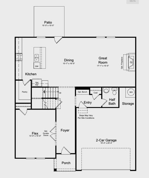 2D floor plan layout for the Atwood by Taylor Morrison in Falls Creek, Flowery Branch, GA (Image 4). 2D floor plan layout for the Atwood by Taylor Morrison in Falls Creek, Flowery Branch, GA (Image 4).