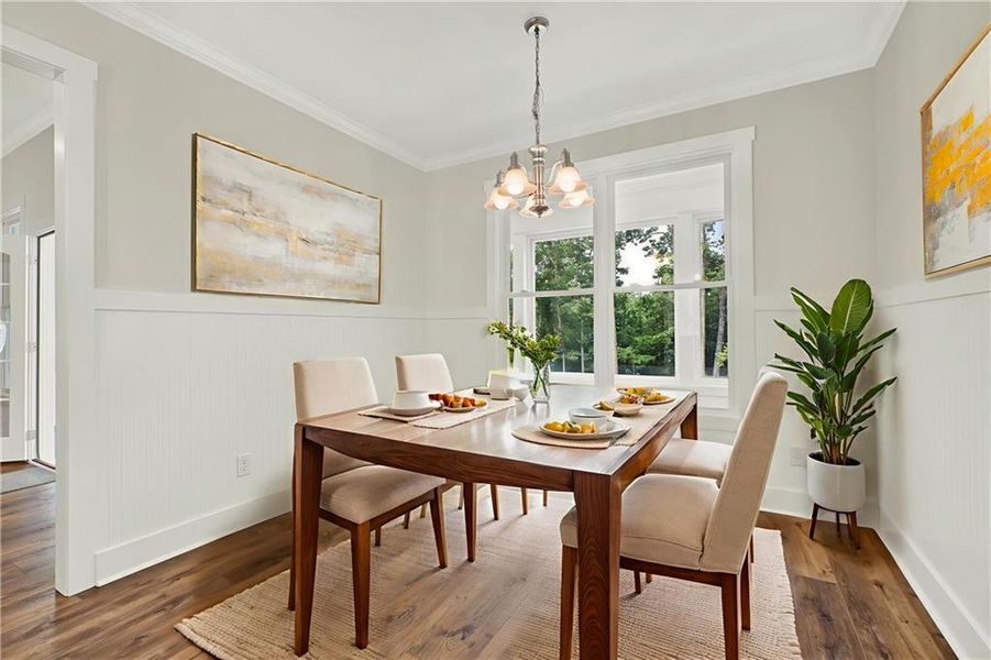 Furnished interior view inside a new home in , Canton (Image 11).