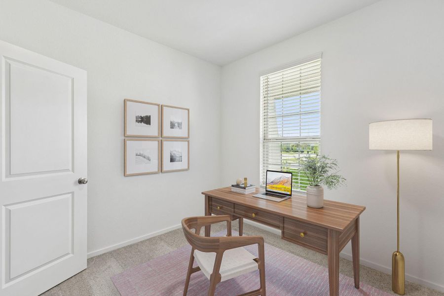 Furnished interior view inside a new home in Mavera, Conroe (Image 8).
