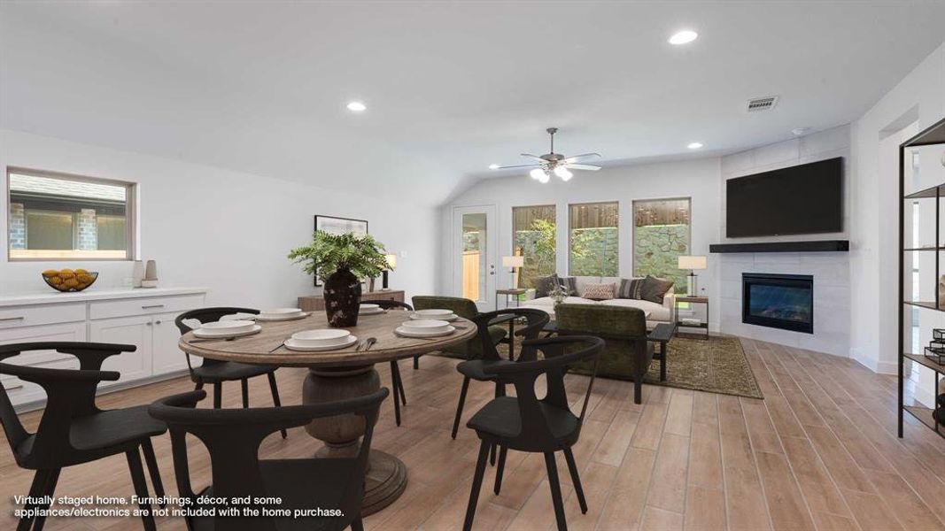 Furnished interior view inside a new home in The Heights At Uptown Celina 50', Celina (Image 15). Furnished interior view inside a new home in The Heights At Uptown Celina 50', Celina (Image 15).