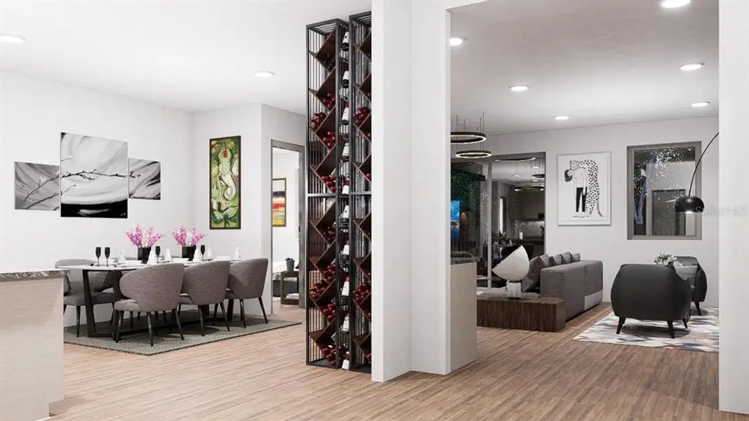 Furnished interior view inside a new home in , Tampa (Image 3).