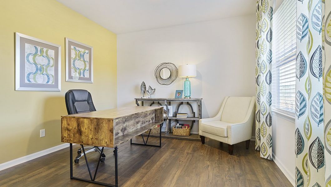 Representative furnished interior of a home built from the Penwell by D.R. Horton in Sage Grove, Lyman (Image 6).