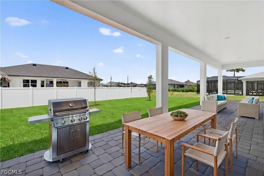 Exterior details and patio area of a home in Cape Coral, Cape Coral (Image 3).