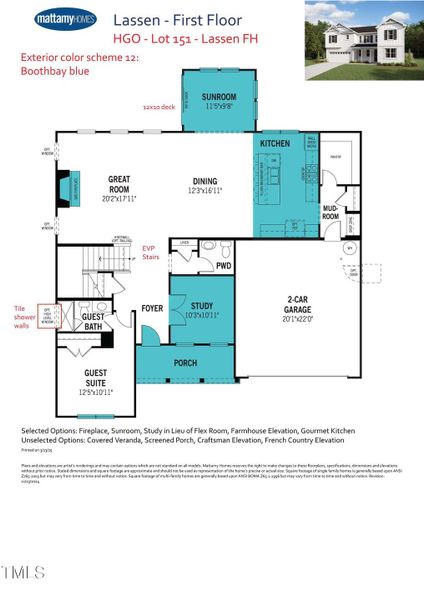 Rendering - 1st floor