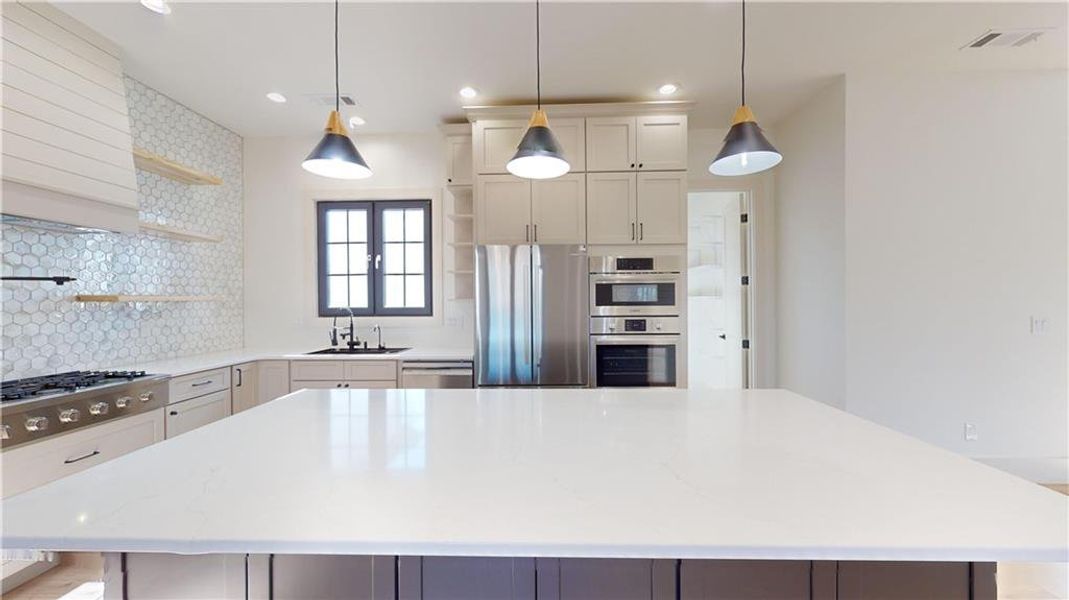 Furnished interior view inside a new home in , Commerce (Image 9).