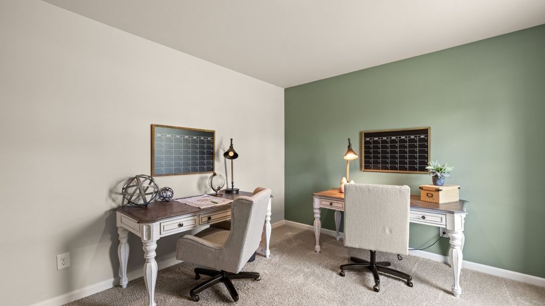 Representative furnished interior of a home built from the Elle by D.R. Horton in The Preserve at Agricultural Village, Perry (Image 38).