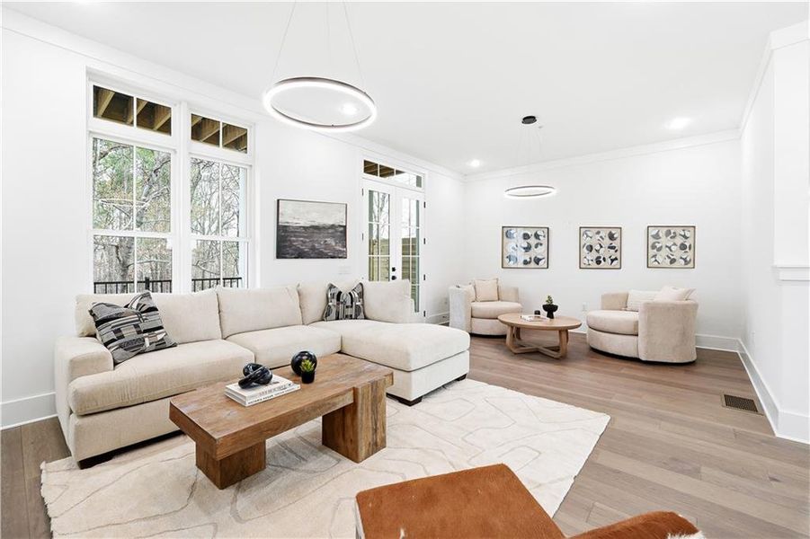 Furnished interior view inside a new home in , Alpharetta (Image 17).