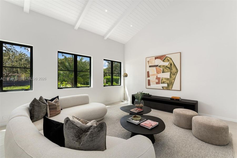 Furnished interior view inside a new home in , Miami (Image 6).