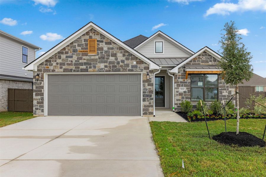 Front exterior of a new home in , Bryan, TX, highlighting curb appeal (Image 1). Front exterior of a new home in , Bryan, TX, highlighting curb appeal (Image 1).