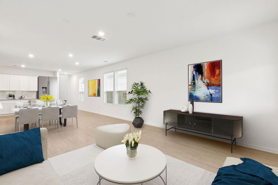 Furnished interior view inside a new home in Decker Farms, Magnolia (Image 7). Furnished interior view inside a new home in Decker Farms, Magnolia (Image 7).