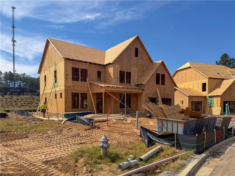 In-progress construction of a new home in , Dallas, GA (Image 34).