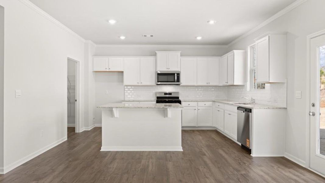 Furnished interior view inside a new home in Parkside at Carter Grove, Cartersville (Image 8).