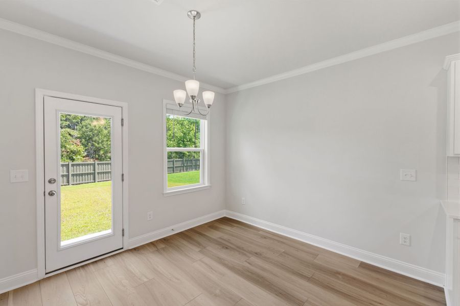 Spacious, unfurnished interior of a new home in Solserra, Shallotte (Image 17). Spacious, unfurnished interior of a new home in Solserra, Shallotte (Image 17).