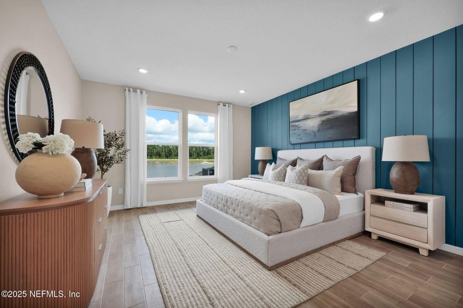 Furnished interior view inside a new home in Del Webb Wildlight, Yulee (Image 17). Furnished interior view inside a new home in Del Webb Wildlight, Yulee (Image 17).