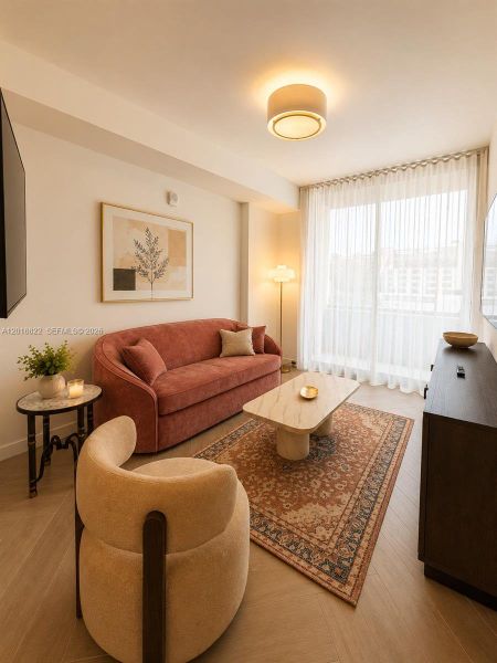 Furnished interior view inside a new home in , Miami (Image 15).