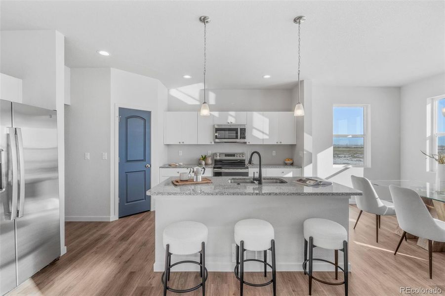 Furnished interior view inside a new home in , Pueblo West (Image 7).
