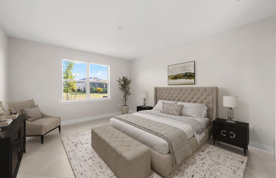 Furnished interior view inside a new home in Del Webb Oak Creek, North Fort Myers (Image 7). Furnished interior view inside a new home in Del Webb Oak Creek, North Fort Myers (Image 7).