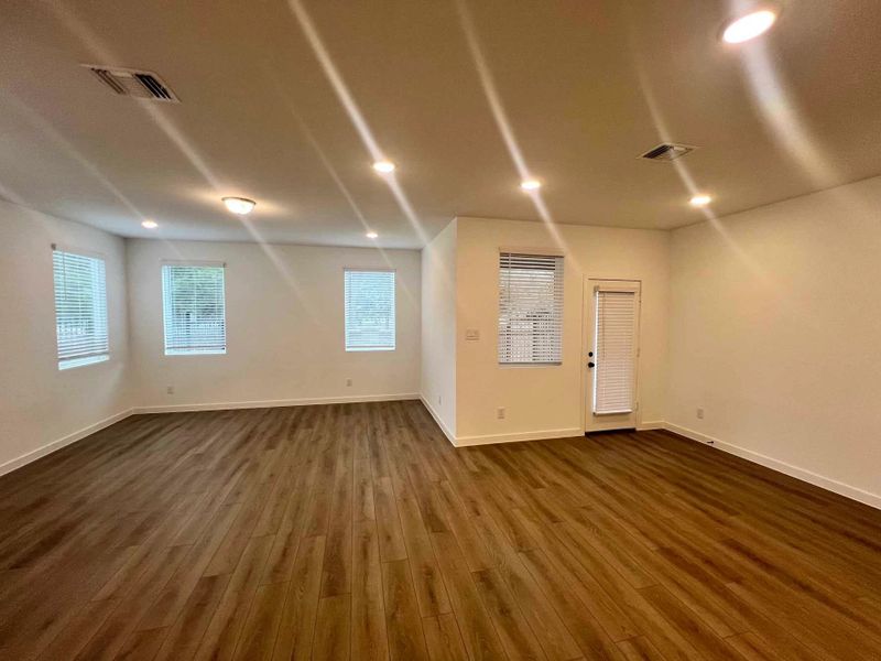 Open Living-Dining Room Construction Progress