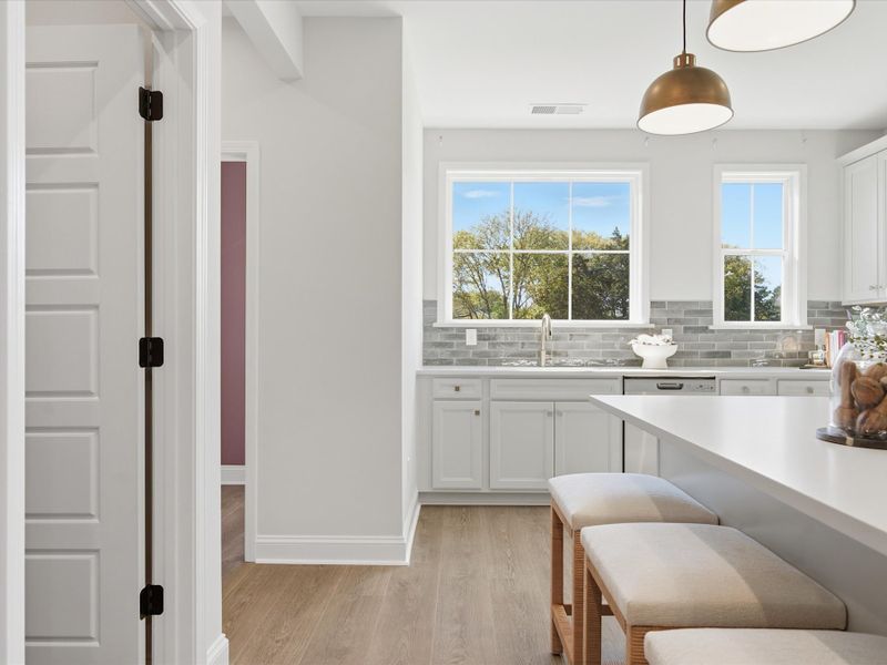 Representative furnished interior of a home built from the Bellamy by Tri Pointe Homes in Bellflower, Charlotte (Image 25).