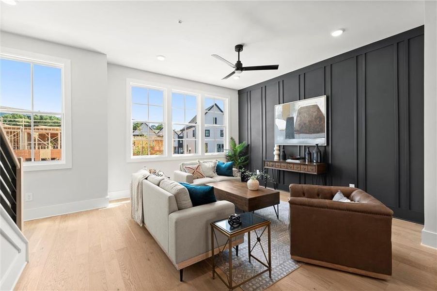 Furnished interior view inside a new home in The Gathering – Alpharetta, Alpharetta (Image 9).