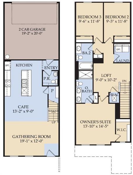 2D floor plan layout of this home in Silverleaf Oaks, Winter Garden, FL (Image 2). 2D floor plan layout of this home in Silverleaf Oaks, Winter Garden, FL (Image 2).