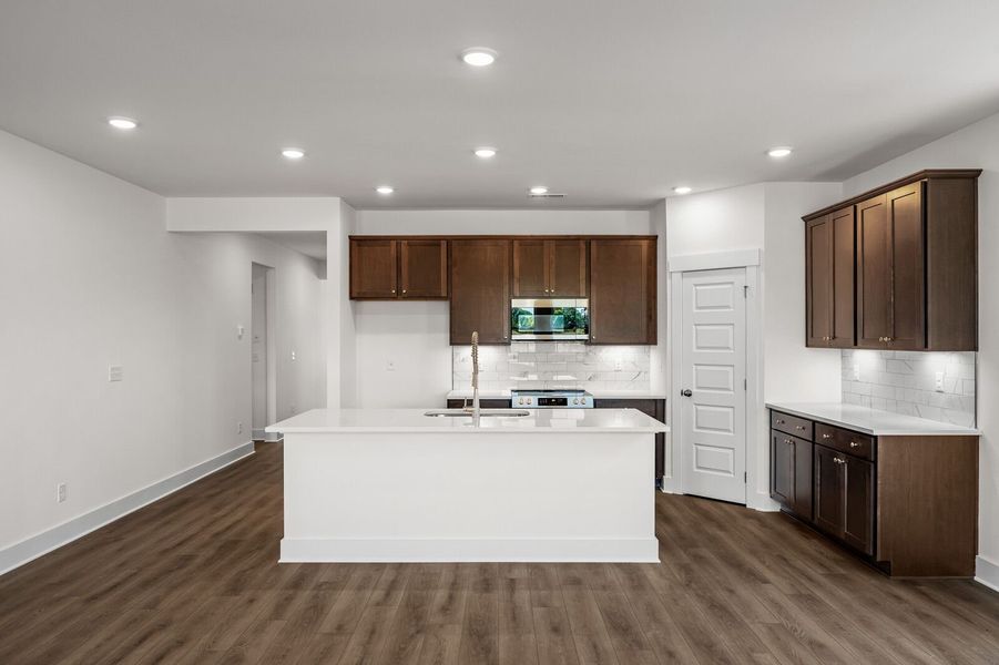 Representative furnished interior of a home built from the The Cottonwood E by Davidson Homes LLC in Woods Crossing, Gallatin (Image 7).