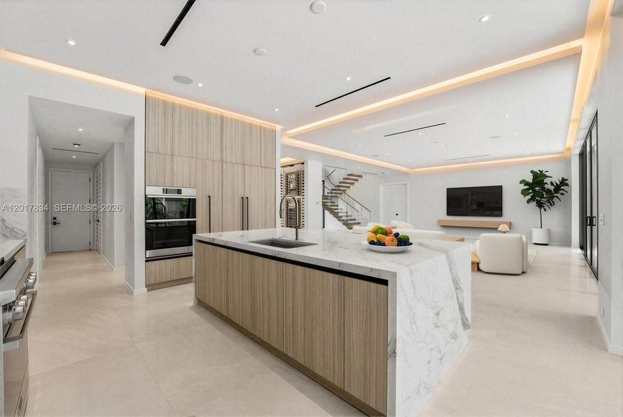 Furnished interior view inside a new home in , South Miami (Image 11).