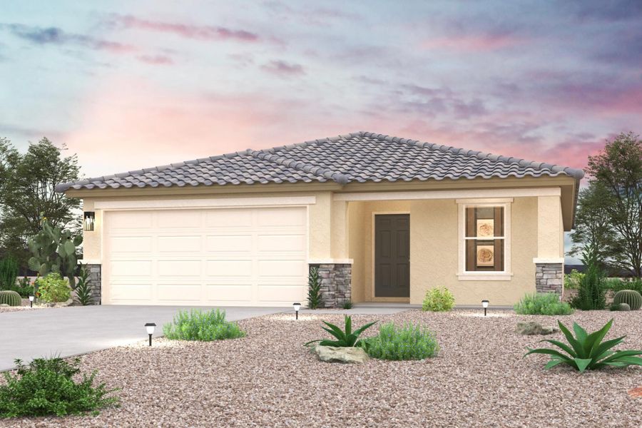 A house with a gravel driveway. A house with a gravel driveway.
