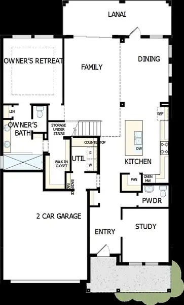 2D floor plan layout of this home in Lakeview Crossing – Tradition Series, Sarasota, FL (Image 2). 2D floor plan layout of this home in Lakeview Crossing – Tradition Series, Sarasota, FL (Image 2).