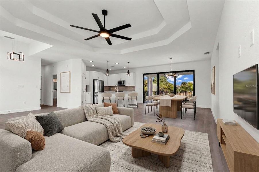 Furnished interior view inside a new home in , Port Charlotte (Image 12). Furnished interior view inside a new home in , Port Charlotte (Image 12).