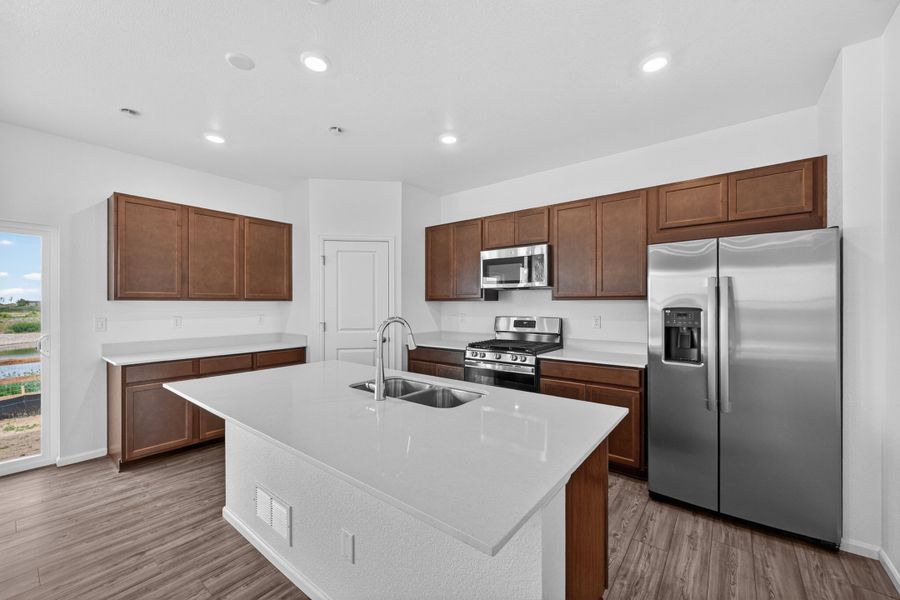Furnished interior view inside a new home in Lake Bluff, Greeley (Image 4).