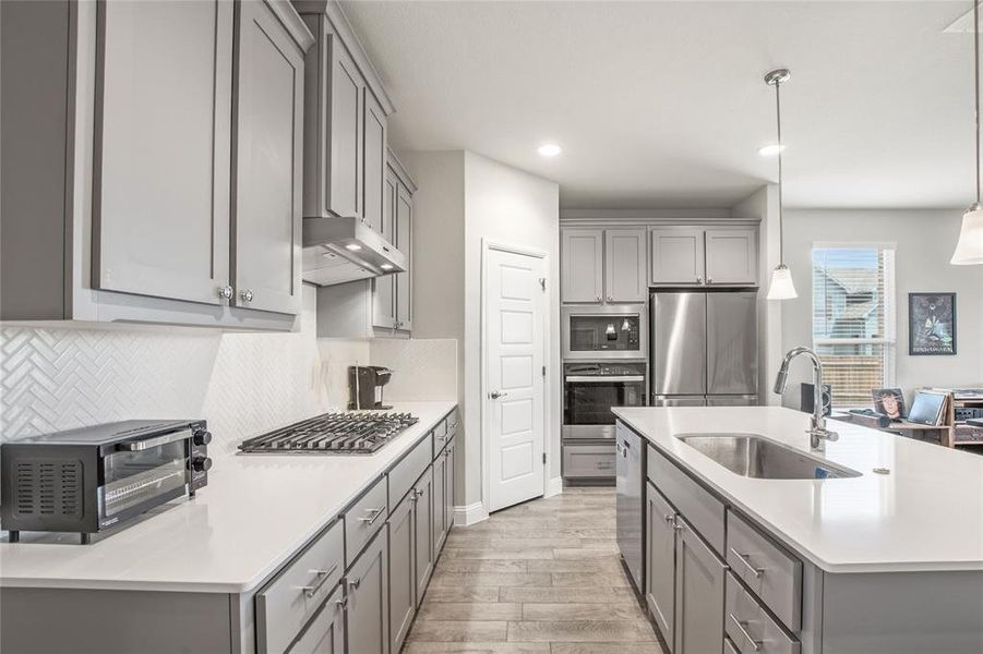 Furnished interior view inside a new home in , Denton (Image 6).