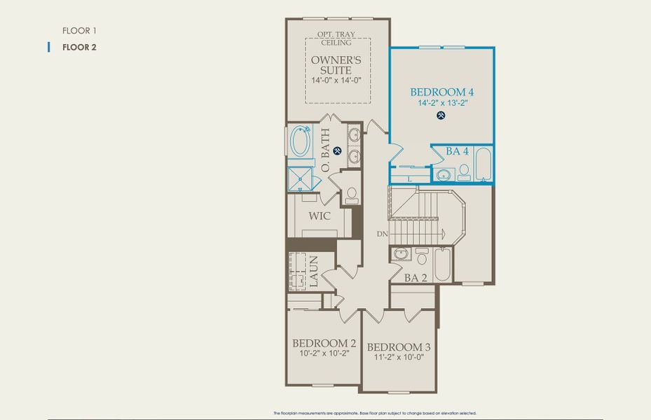 2D floor plan layout of this home in Wolf Ranch, Georgetown, TX (Image 4). 2D floor plan layout of this home in Wolf Ranch, Georgetown, TX (Image 4).