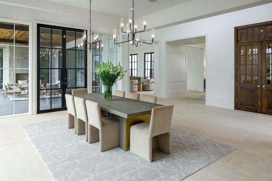 Furnished interior view inside a new home in , Dallas (Image 27).