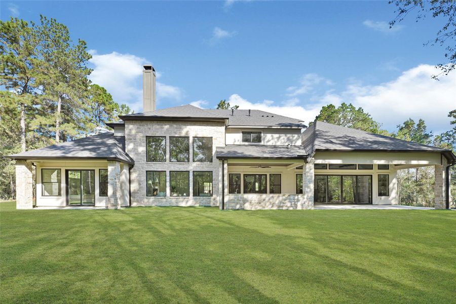 The property features an aesthetically pleasing design, exhibiting beauty both internally and externally.  (Backyard is partially sodded - Virtual grass)