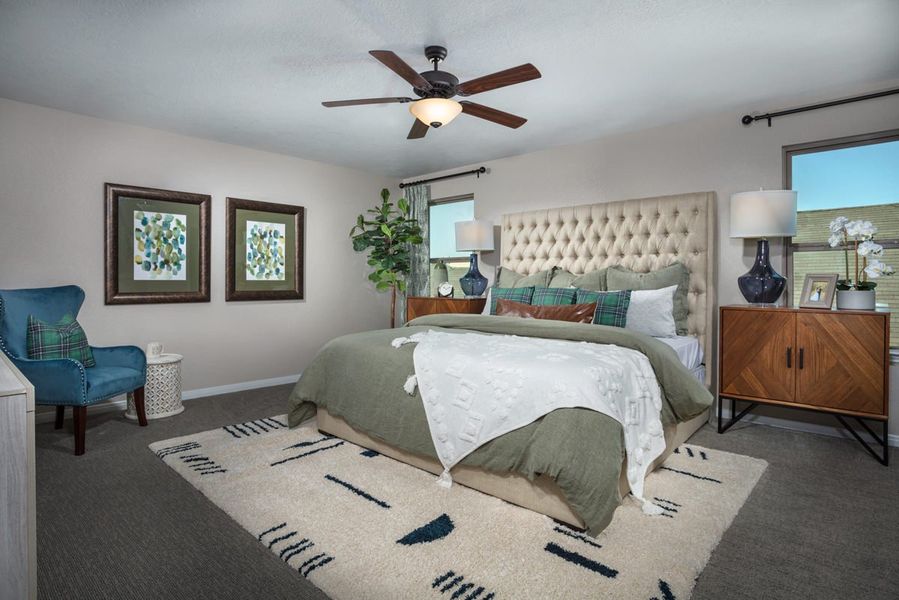 Representative furnished interior of a home built from the 2372 Modeled by KB Home in Olympia Falls, Fresno (Image 6). Representative furnished interior of a home built from the 2372 Modeled by KB Home in Olympia Falls, Fresno (Image 6).