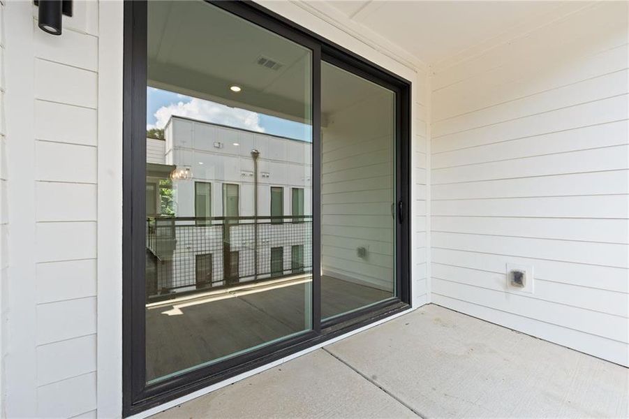Exterior details and patio area of a home in , Atlanta (Image 33). Exterior details and patio area of a home in , Atlanta (Image 33).
