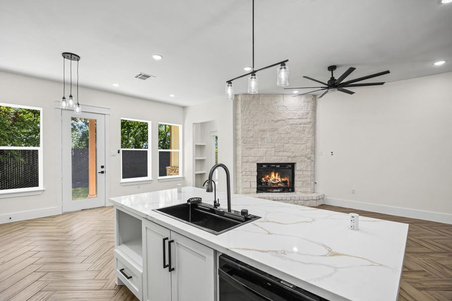 Furnished interior view inside a new home in , La Porte (Image 4).