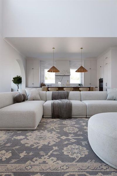 Furnished interior view inside a new home in , Dallas (Image 4).