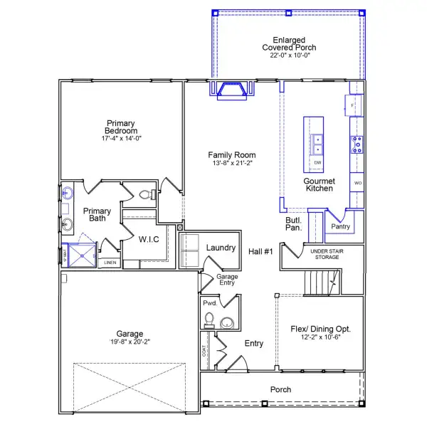 2D floor plan layout of this home in Meadow Valley, High Point, NC (Image 2). 2D floor plan layout of this home in Meadow Valley, High Point, NC (Image 2).