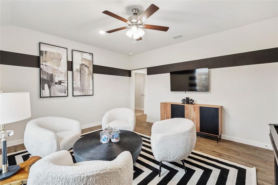Furnished interior view inside a new home in Simpson Crossing, Princeton (Image 33). Furnished interior view inside a new home in Simpson Crossing, Princeton (Image 33).