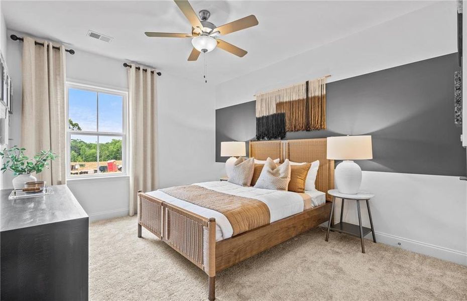 Furnished interior view inside a new home in Briar Creek, Atlanta (Image 12).