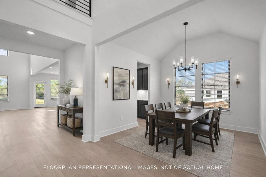 Furnished interior view inside a new home in Lone Star Landing, Montgomery (Image 10).