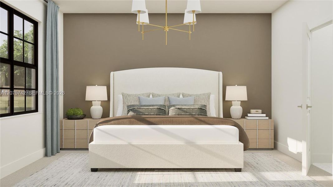 Furnished interior view inside a new home in Sunstone, Homestead (Image 10).