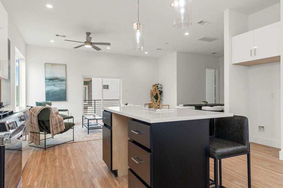 Furnished interior view inside a new home in , Houston (Image 17).